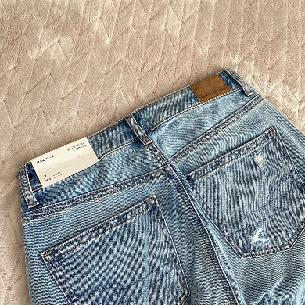 american eagle • ripped mom jeans | 2 - Picture 5 of 8
